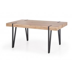 Стол обеденный HALMAR YOHANN дуб сан ремо/черный 170/90